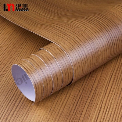 Guangdong Lonmay decorative covering paper factory price cold laminated pvc membrane foil for mdf furniture
